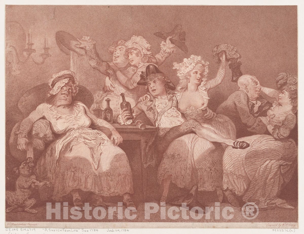 Art Print : William Paulet Carey - A Sketch from Nature 1 : Vintage Wall Art