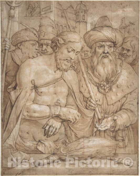 Art Print : Georg Vischer - Christ Presented to The People : Vintage Wall Art