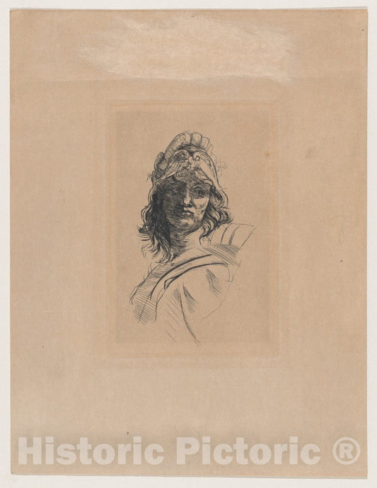 Art Print : Auguste Rodin - Bust of Bellona 1 : Vintage Wall Art