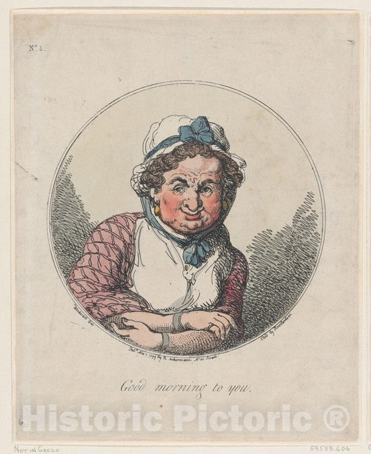 Art Print : Thomas Rowlandson - Good Morning to You : Vintage Wall Art