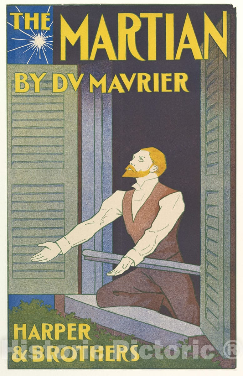 Art Print : Edward Penfield - The Martian : Vintage Wall Art