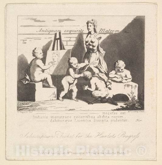Art Print : Richard Livesay - Boys Peeping at Nature : Vintage Wall Art