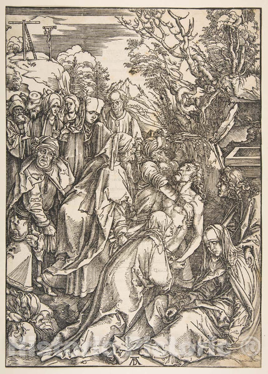 Art Print : Albrecht Dürer - The Entombment 2 : Vintage Wall Art