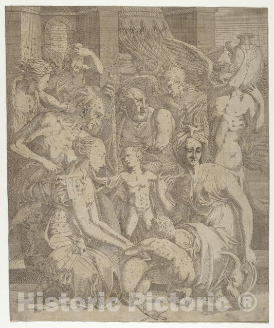 Art Print : Antonio Fantuzzi - Holy Family : Vintage Wall Art