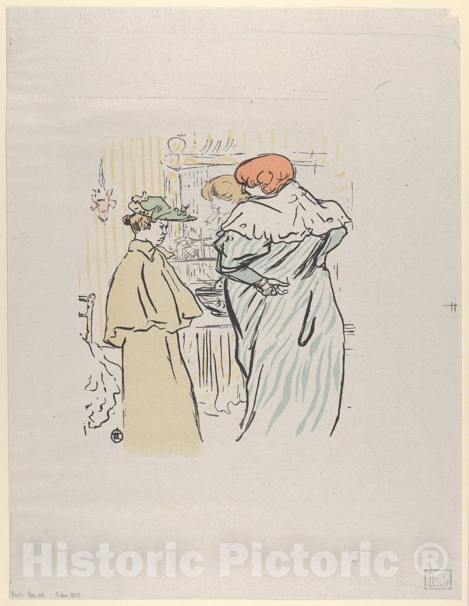 Art Print : Henri de Toulouse-Lautrec - Alors Vous êtes sages : Vintage Wall Art