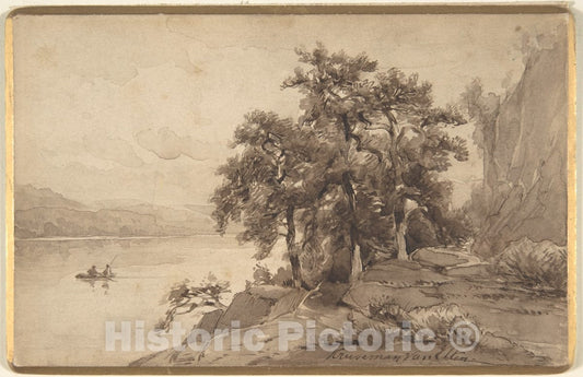Art Print : Hendrik-Dirk Kruseman Van Elten - Landscape : Vintage Wall Art