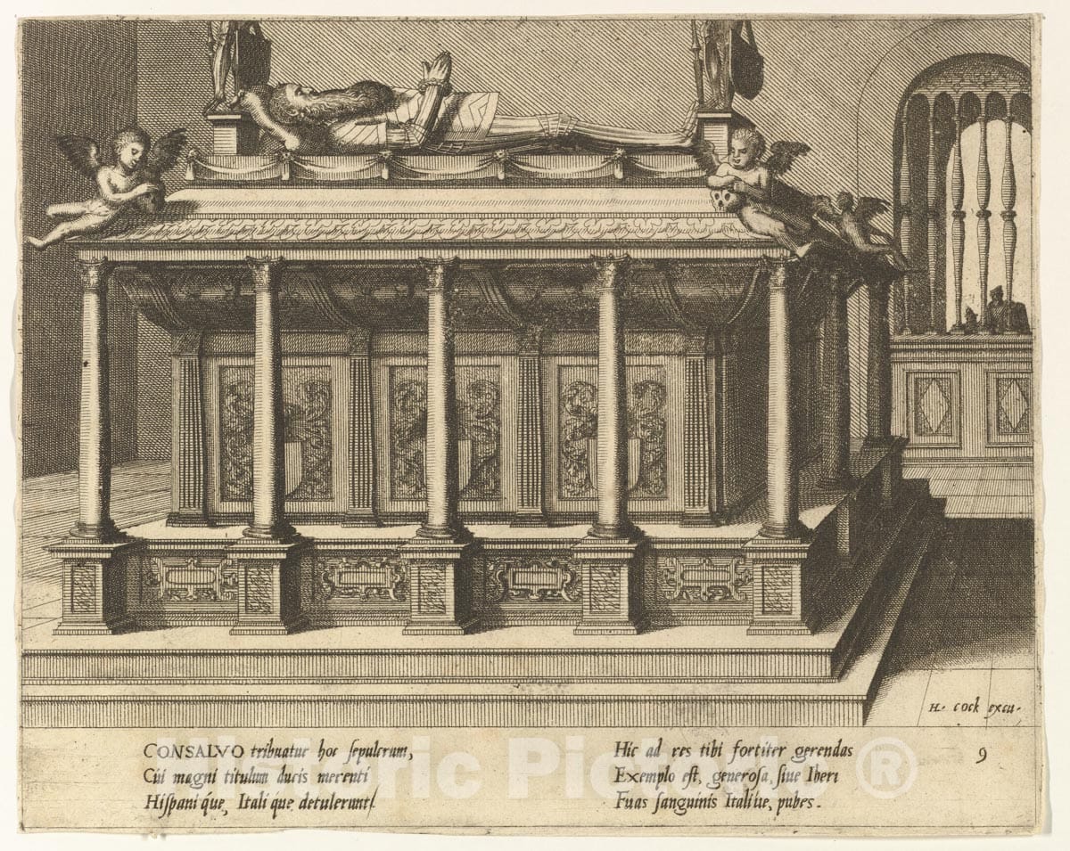 Art Print : Hans Vredeman de Vries - Cœnotaphiorum (9) : Vintage Wall Art