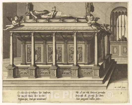 Art Print : Hans Vredeman de Vries - Cœnotaphiorum (9) : Vintage Wall Art
