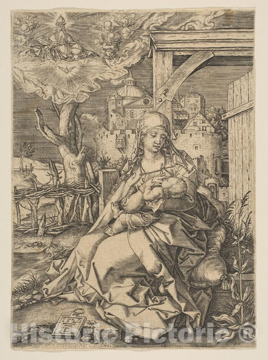 Art Print : Albrecht Dürer - Virgin and Child 1 : Vintage Wall Art