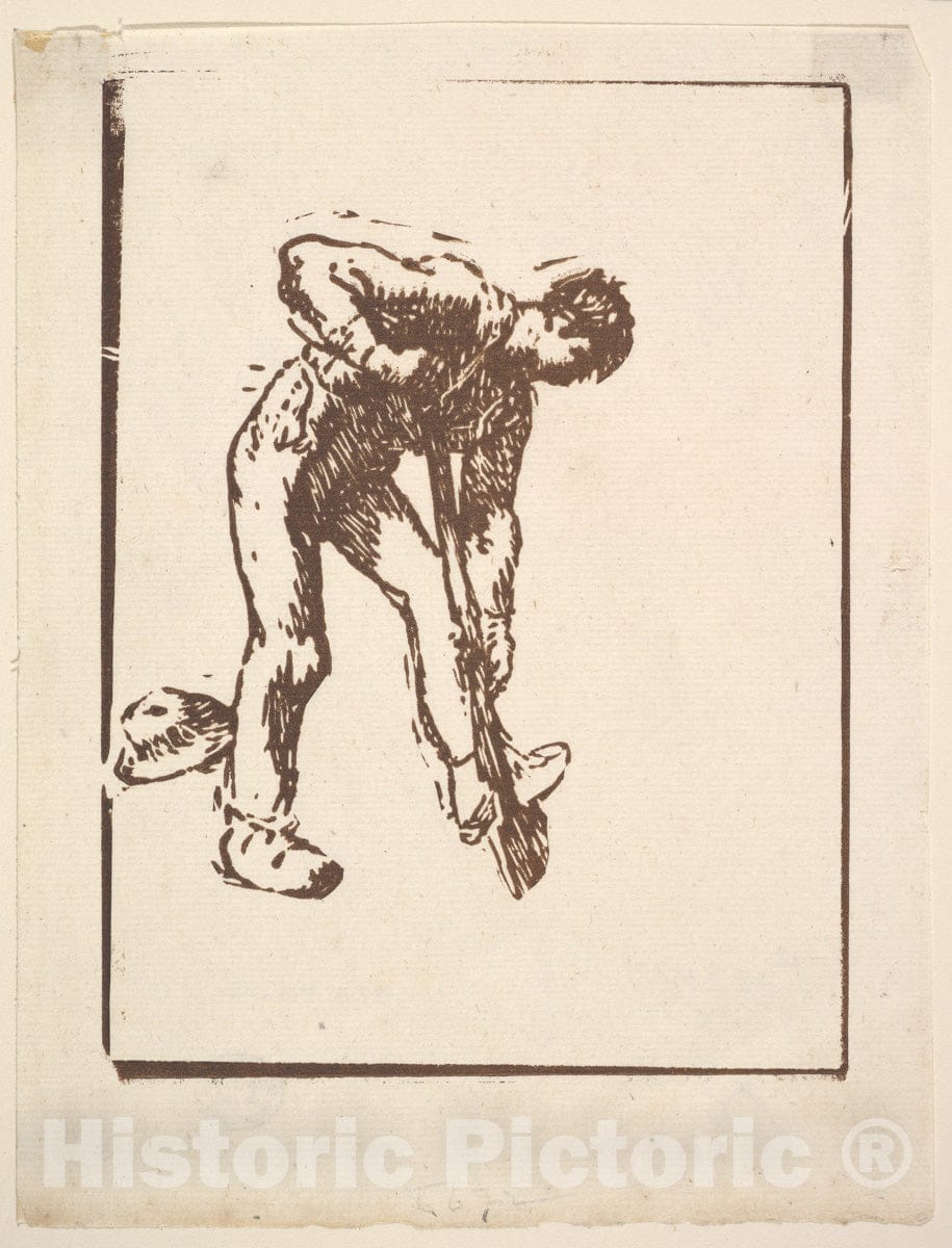 Art Print : Jean-François Millet - Digger 2 : Vintage Wall Art