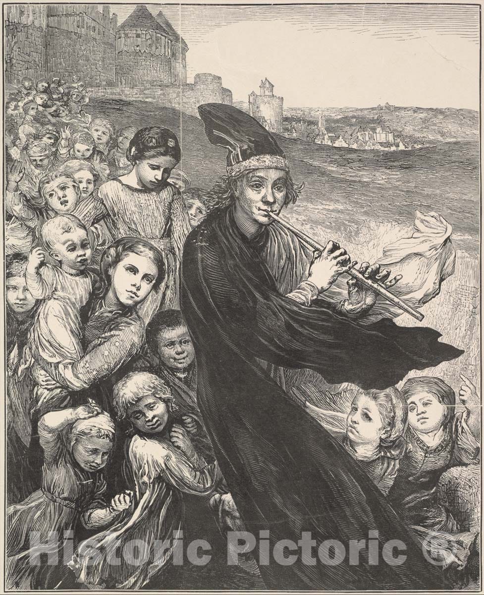 Art Print : Henry Marsh - The Pied Piper of Hamelin : Vintage Wall Art