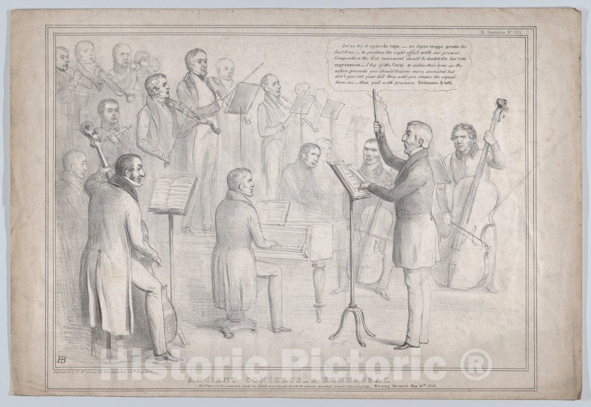 Art Print : John Doyle - Ancient Concerts – A Rehearsal : Vintage Wall Art