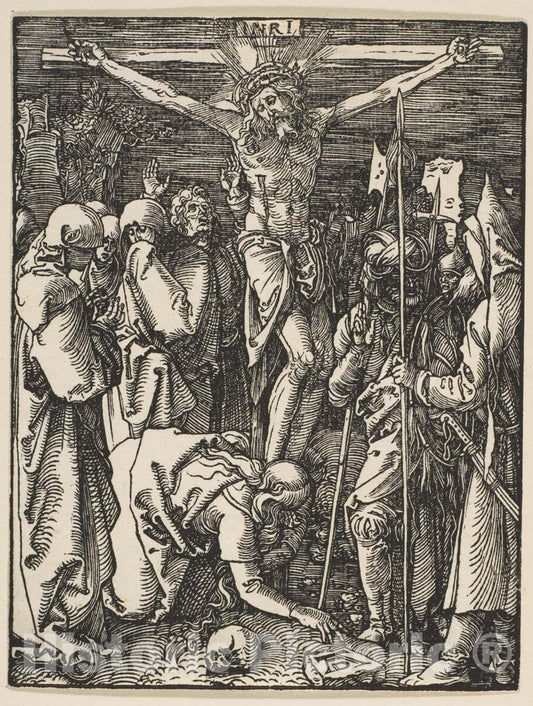 Art Print : Albrecht Dürer - The Crucifixion, from The Small Passion 2 : Vintage Wall Art