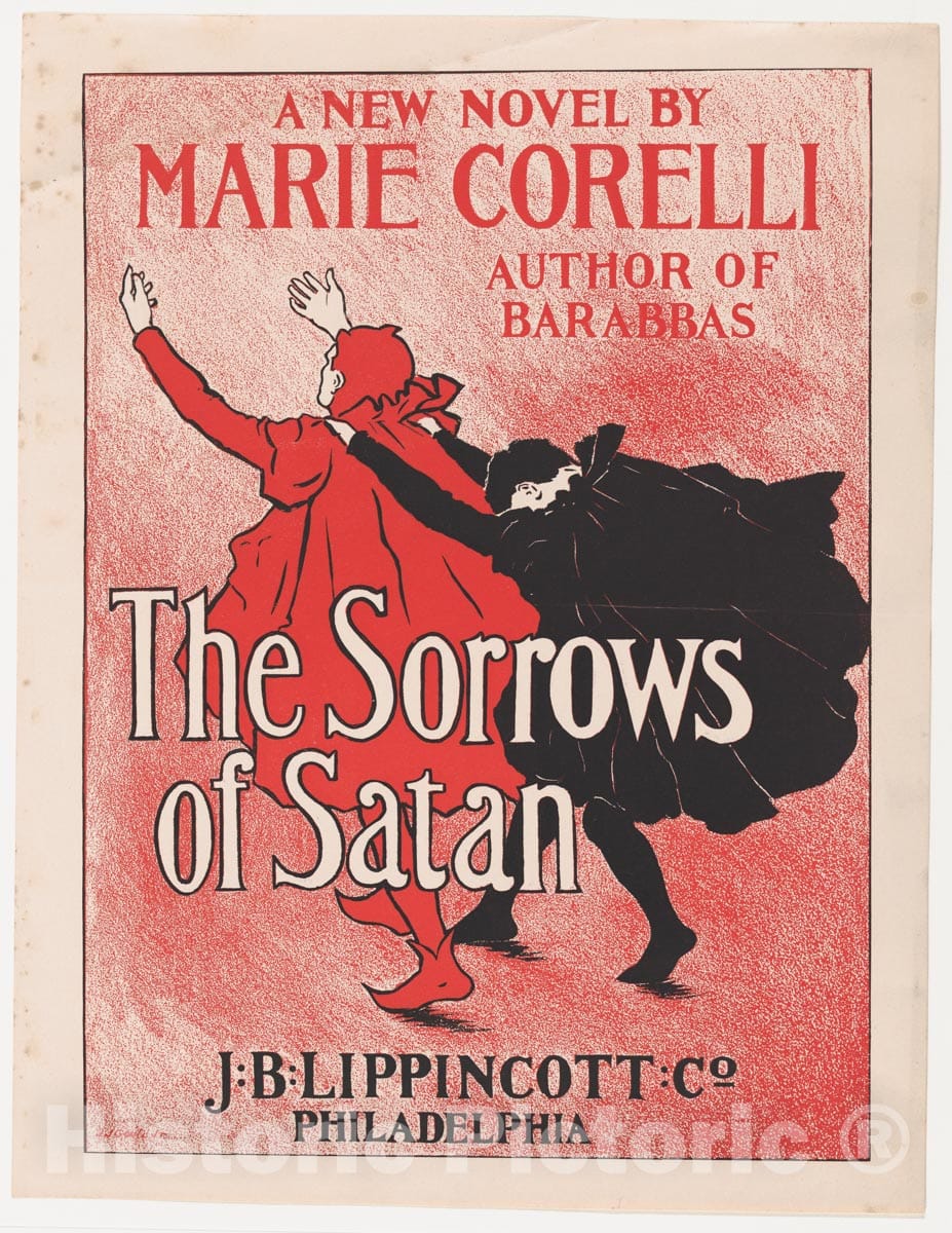 Art Print : Joseph J. Gould, Jr. - The Sorrows of Satan : Vintage Wall Art