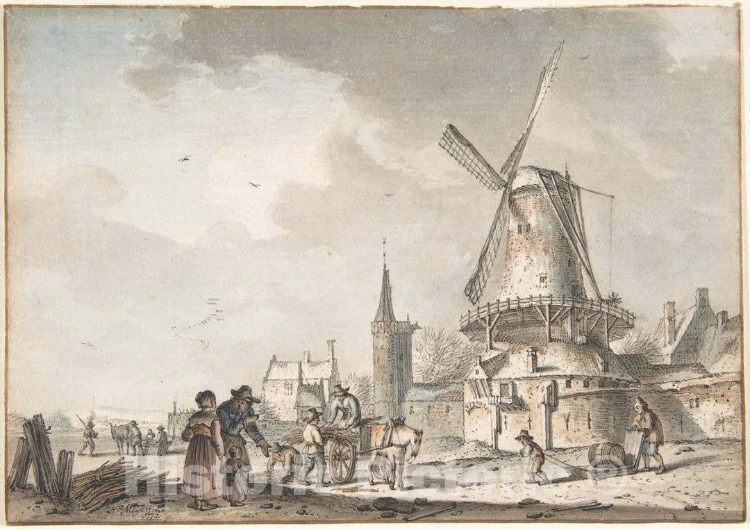 Art Print : Hendrik Meijer - December : Vintage Wall Art