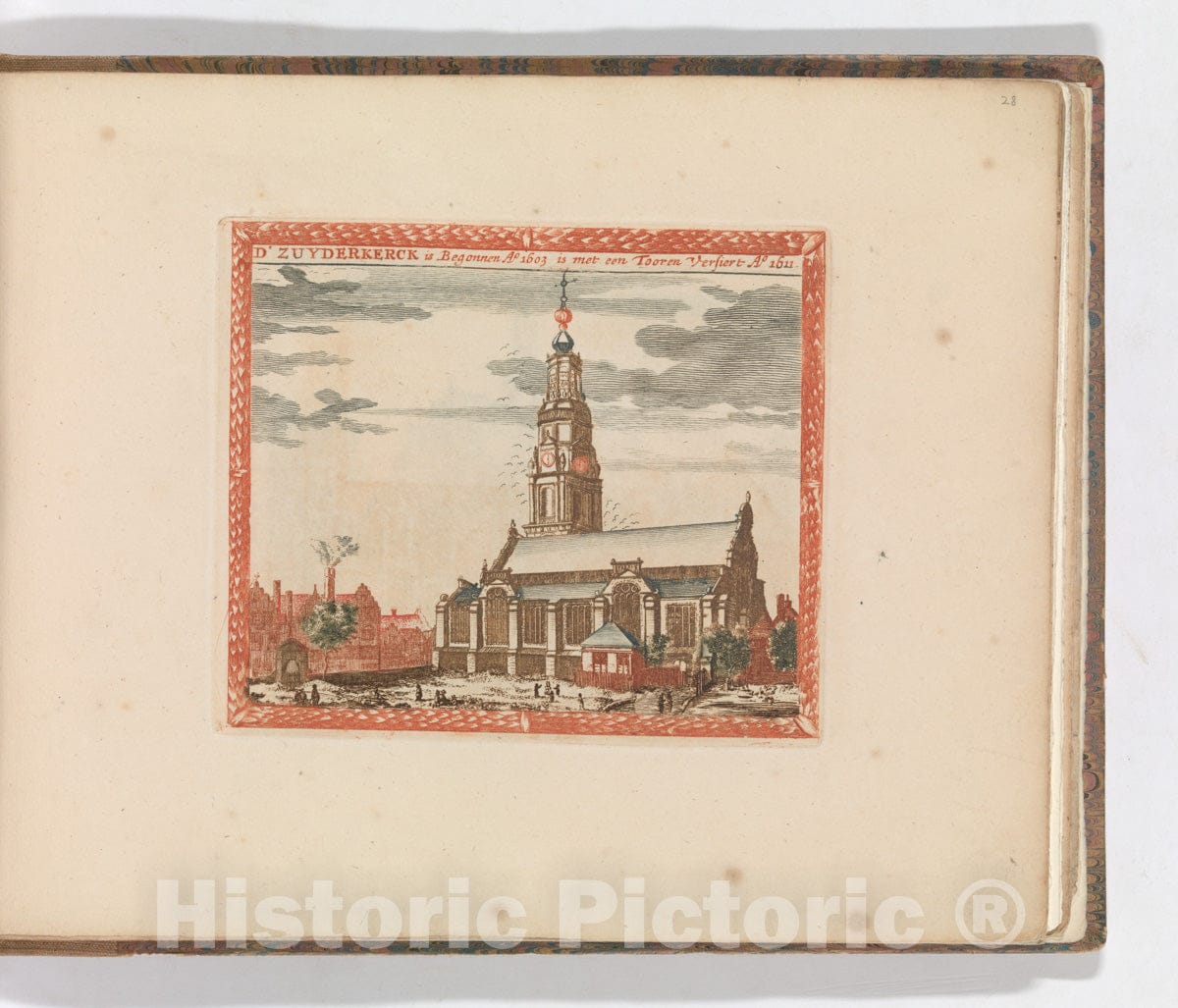 Art Print : Carel Allard - 'D' Zuyderkerck', in: Tooneel Der Voornaamste Nederlands Huizen, En Lust Hoven, Naar T Leven Afgebeeld : Vintage Wall Art