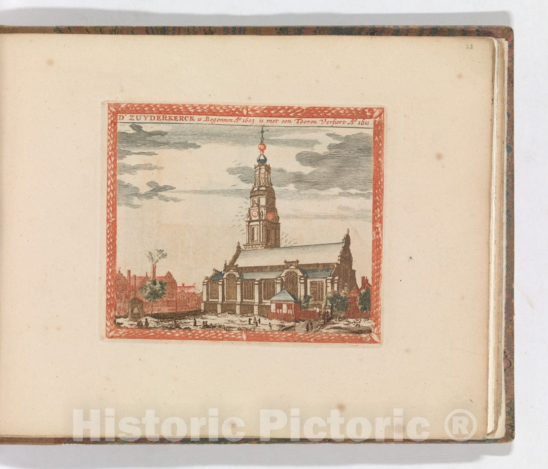 Art Print : Carel Allard - 'D' Zuyderkerck', in: Tooneel Der Voornaamste Nederlands Huizen, En Lust Hoven, Naar T Leven Afgebeeld : Vintage Wall Art