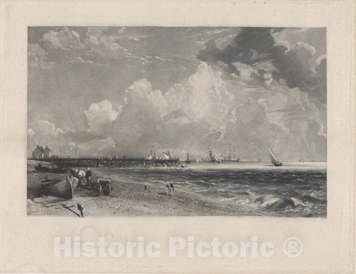 Art Print : David Lucas - Yarmouth, Norfolk 1 : Vintage Wall Art