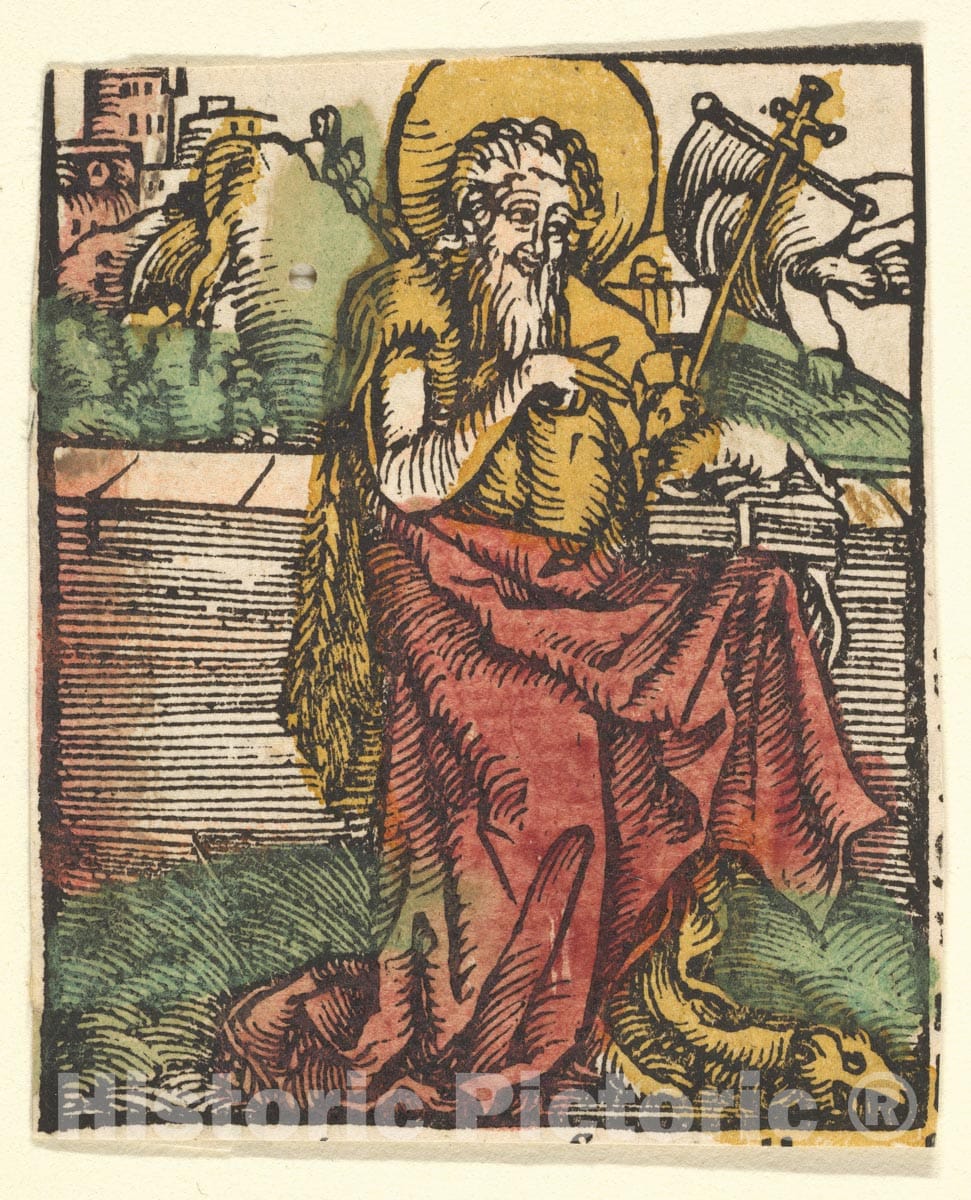 Art Print : Hans Baldung (Called Hans Baldung Grien) - St. John The Baptist (Copy) : Vintage Wall Art