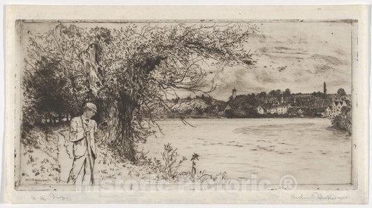 Art Print : Sir Hubert von Herkomer - Broken Tackle : Vintage Wall Art