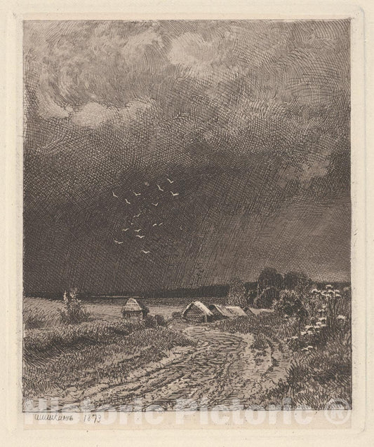 Art Print : Ivan Ivanovich Shishkin - Before The Storm : Vintage Wall Art