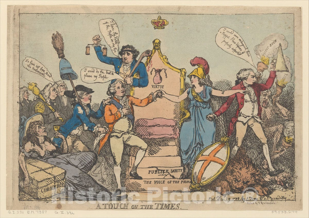 Art Print : Thomas Rowlandson - A Touch on The Times 2 : Vintage Wall Art