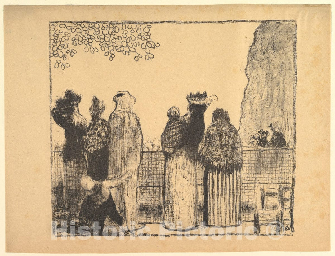 Art Print : Édouard Vuillard - Les Tuileries : Vintage Wall Art