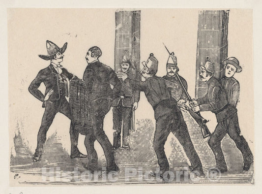 Art Print : José Guadalupe Posada - Execution of Jesus Bruno Martinez : Vintage Wall Art