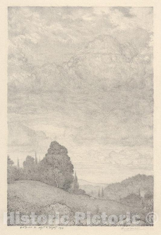 Art Print : Ernest Haskell - Landscape : Vintage Wall Art