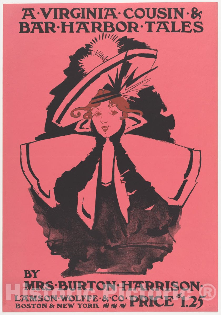 Art Print : Ethel Reed - A Virginia Cousin & Bar Harbor Tales : Vintage Wall Art