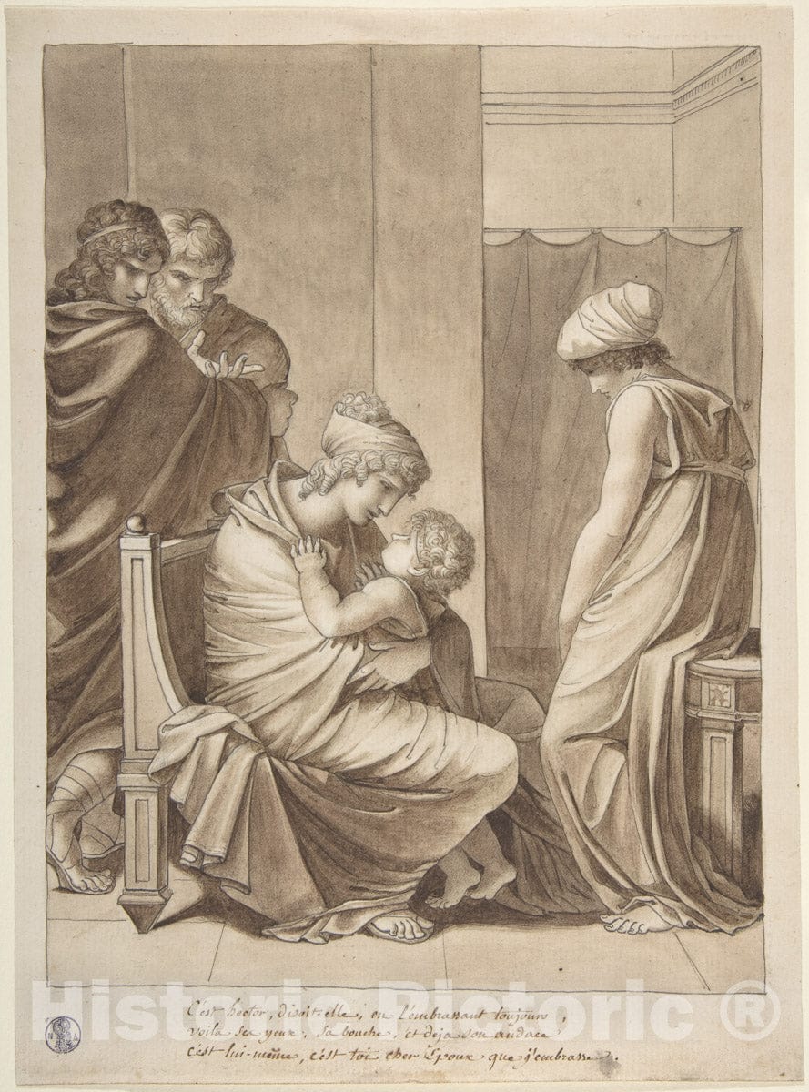 Art Print : Pierre Paul Prud'hon - Andromache and Astyanax v.2 : Vintage Wall Art