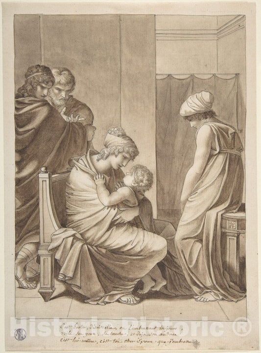 Art Print : Pierre Paul Prud'hon - Andromache and Astyanax v.2 : Vintage Wall Art