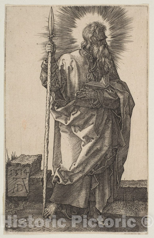 Art Print : Albrecht Dürer - Saint Thomas : Vintage Wall Art