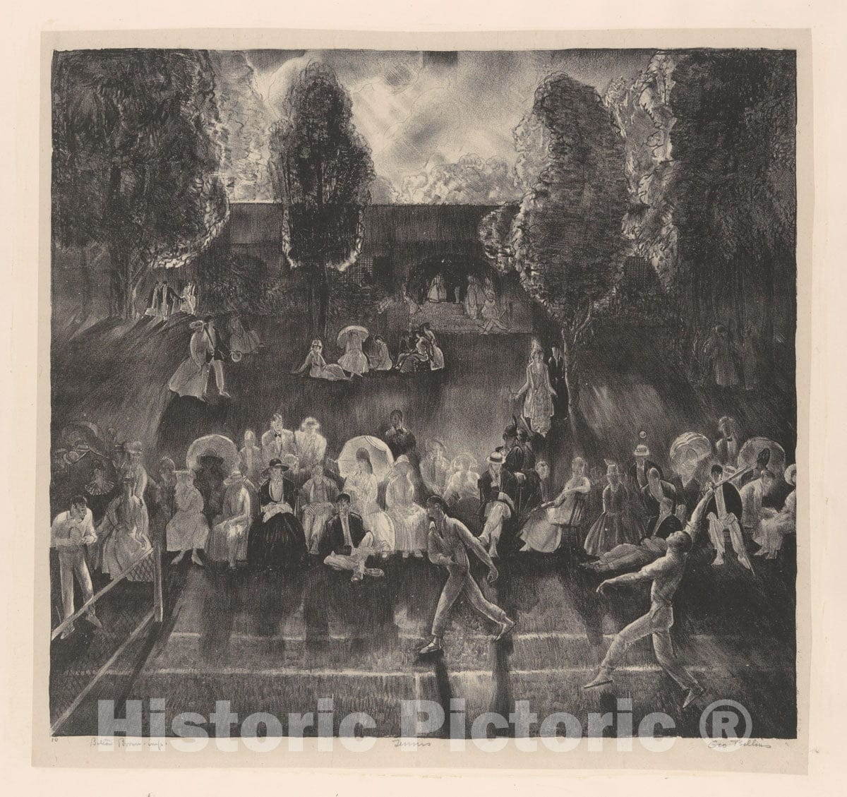 Art Print : George Bellows - Tennis : Vintage Wall Art