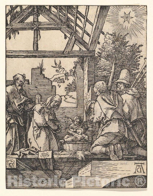 Art Print : Albrecht Dürer - The Nativity, from The Small Passion : Vintage Wall Art