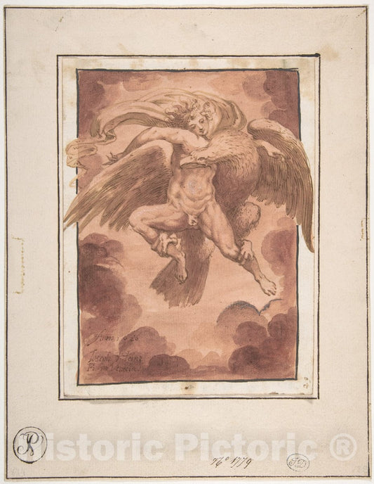 Art Print : Joseph Heintz The Younger - Jupiter and Ganymede : Vintage Wall Art