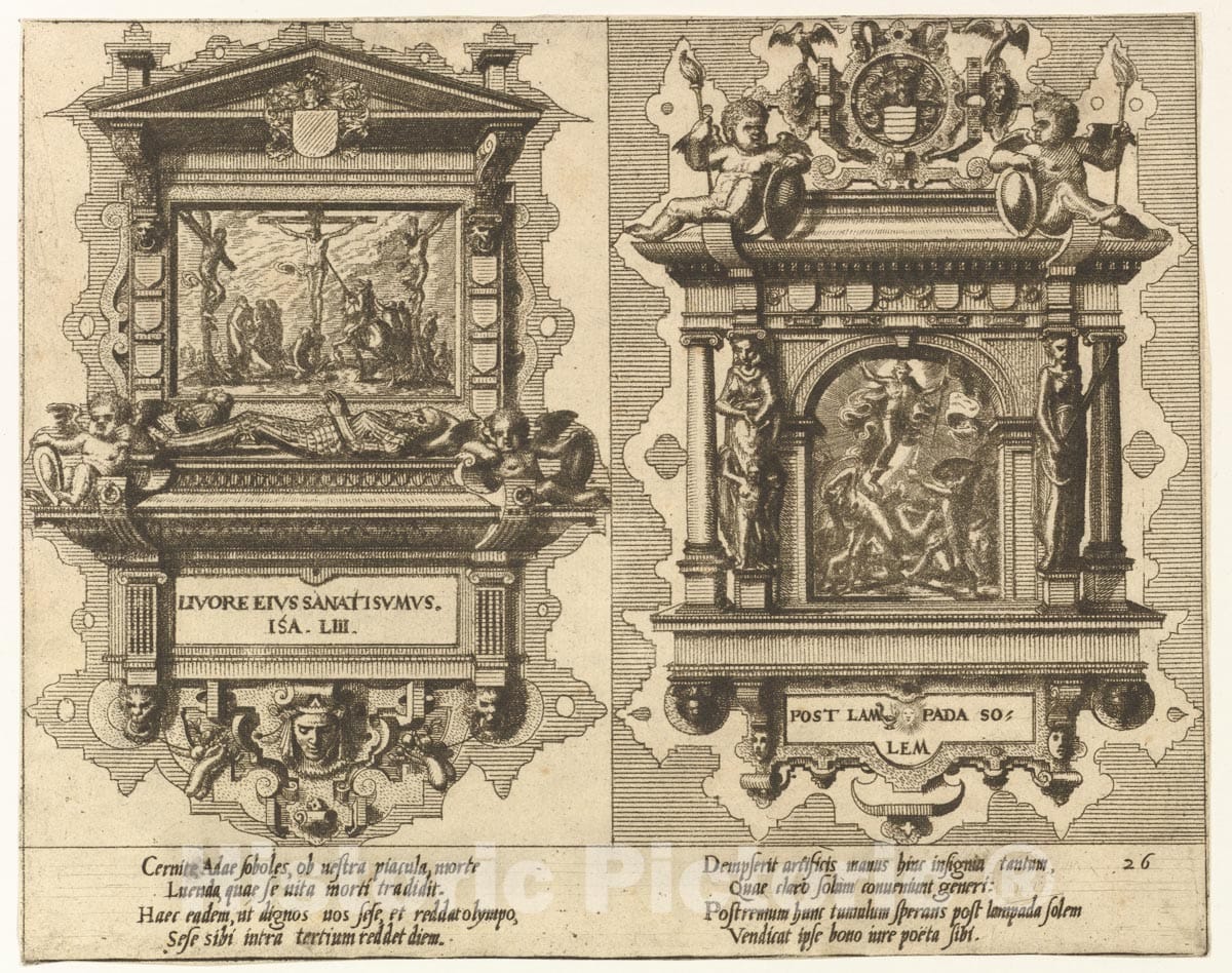 Art Print : Hans Vredeman de Vries - Cœnotaphiorum (26) : Vintage Wall Art
