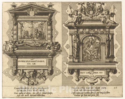 Art Print : Hans Vredeman de Vries - Cœnotaphiorum (26) : Vintage Wall Art