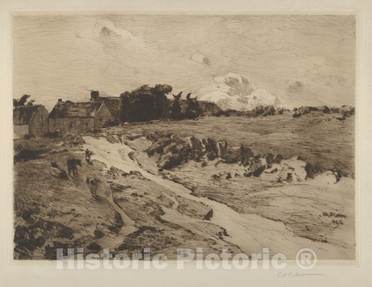 Art Print : Charles Adams Platt - A Brittany Landscape 1 : Vintage Wall Art