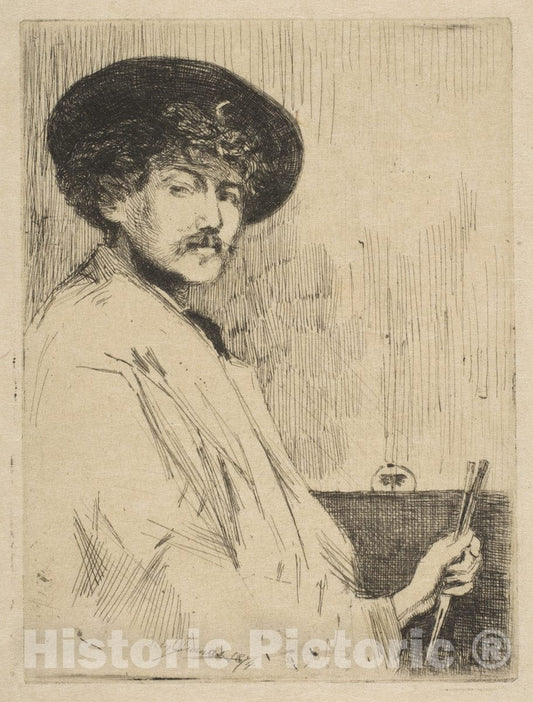 Art Print : Percy Thomas - James McNeill Whistler 1 : Vintage Wall Art