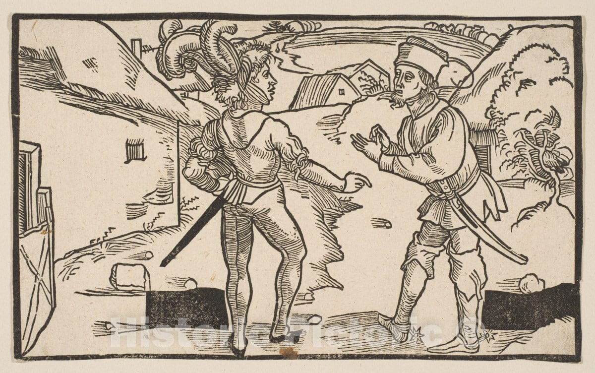 Art Print : Albrecht Dürer - Heauton Timouroumenos, from The Comedies of Terence, 19th Century : Vintage Wall Art
