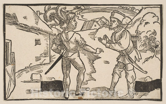 Art Print : Albrecht Dürer - Heauton Timouroumenos, from The Comedies of Terence, 19th Century : Vintage Wall Art