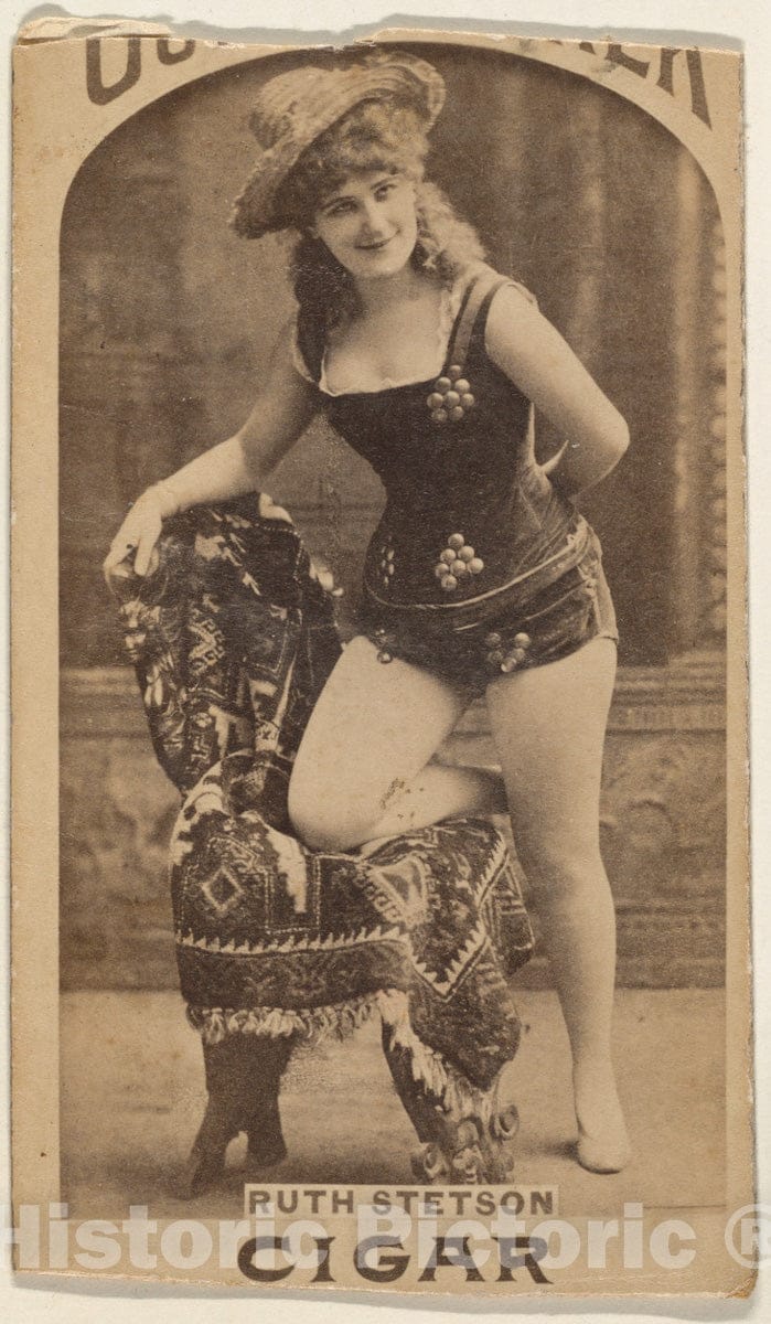 Photo Print : Ruth Stetson, from The Actresses Series (N665) Promoting Our Knocker Cigars : Vintage Wall Art
