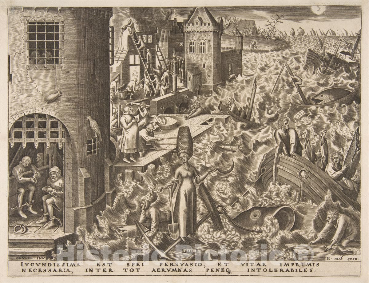 Art Print : Pieter Bruegel The Elder - Hope (Spes) from The Series The Virtues : Vintage Wall Art