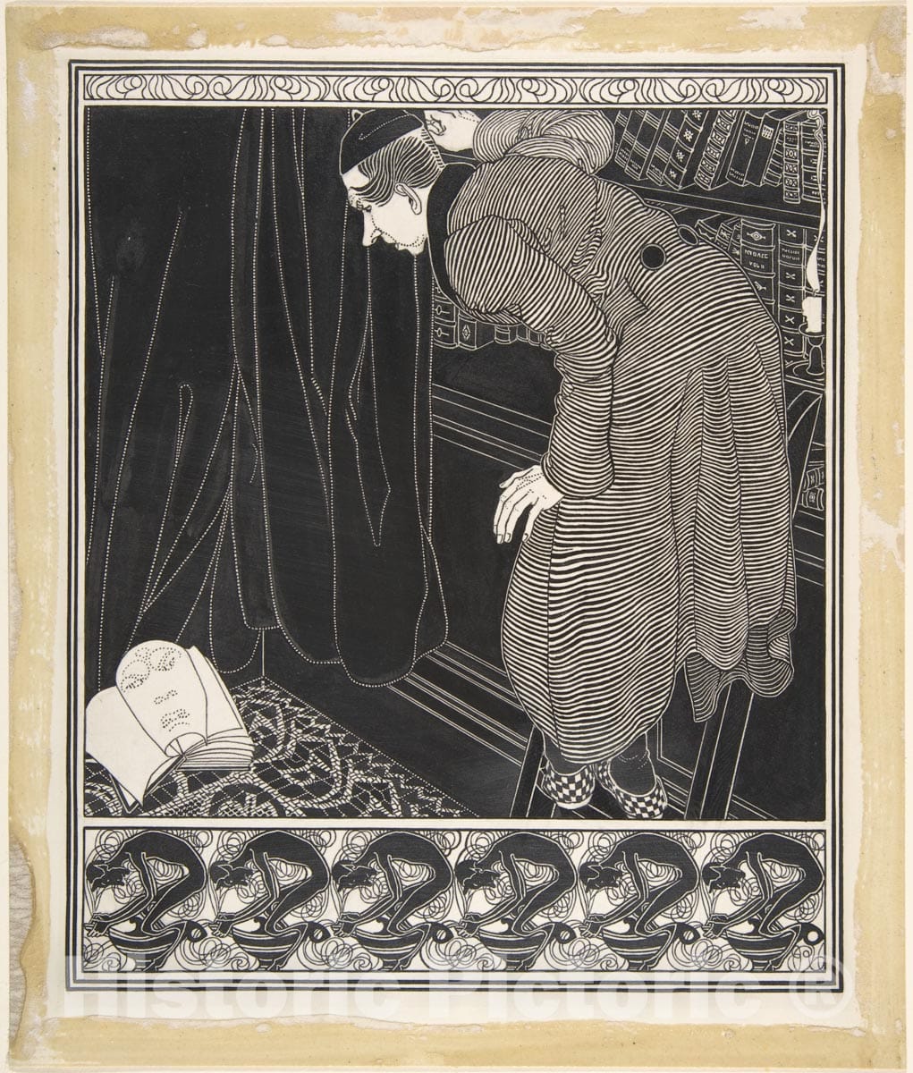 Art Print : E. R. Herman - The Reader and The Book: Fables : Vintage Wall Art