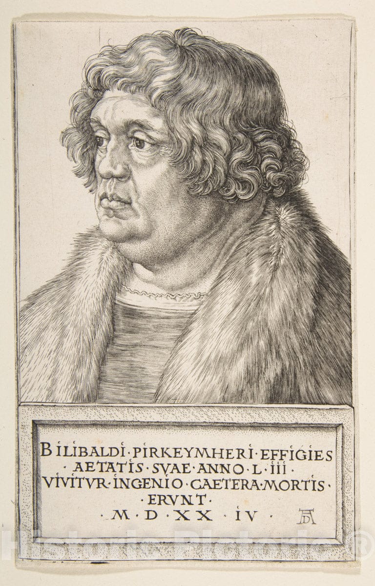 Art Print : Albrecht Dürer - Willibald Pirckheimer : Vintage Wall Art