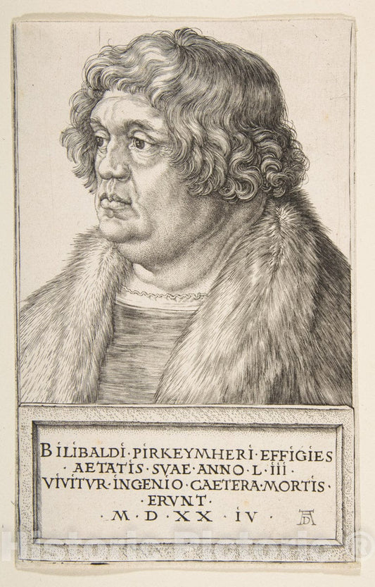 Art Print : Albrecht Dürer - Willibald Pirckheimer : Vintage Wall Art