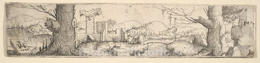 Art Print : Augustin Hirschvogel - Landscape : Vintage Wall Art
