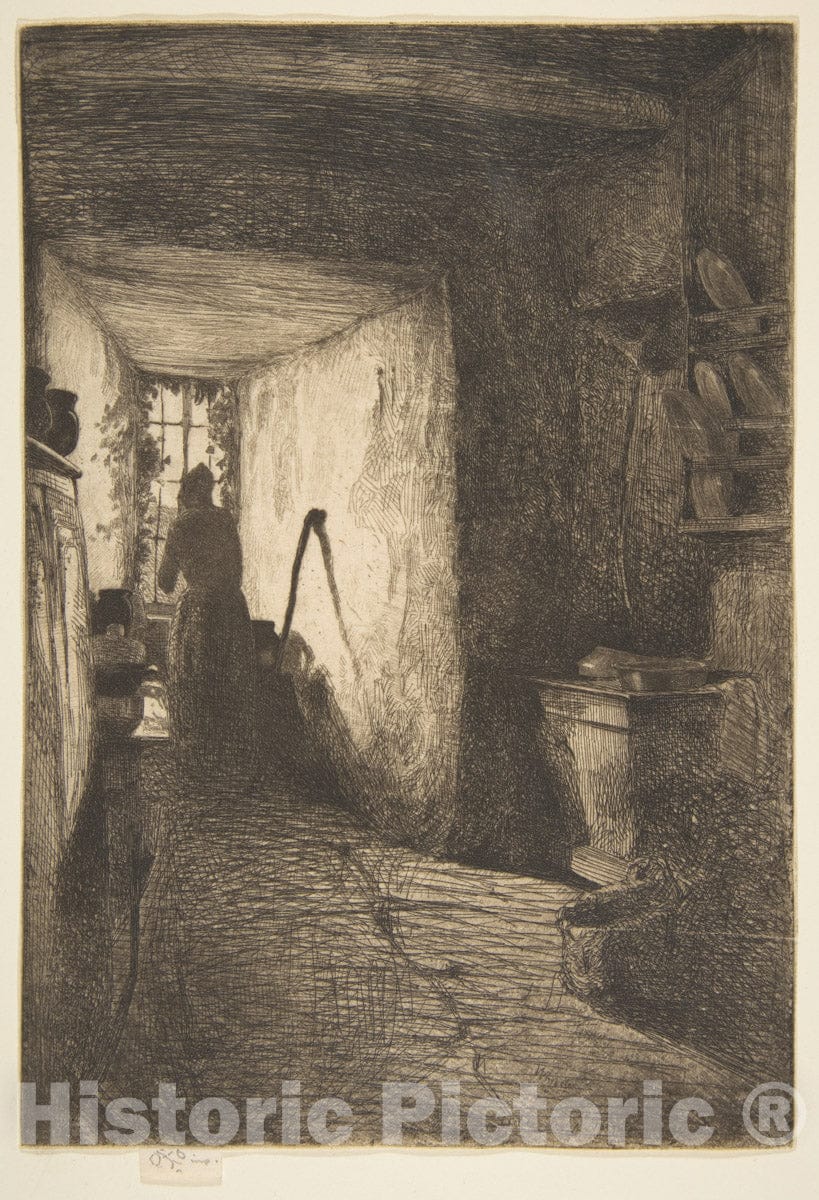 Art Print : James McNeill Whistler - The Kitchen 1 : Vintage Wall Art