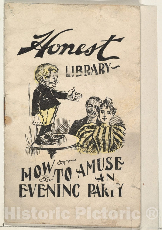 Art Print : How to Amuse an Evening Party, from The Honest Library Series - Artist: Donaldson Brothers - Created: 1896 : Vintage Wall Art